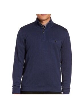 Ted Baker Men's Purple Valerio Half-Zip Sweater size 5/Large